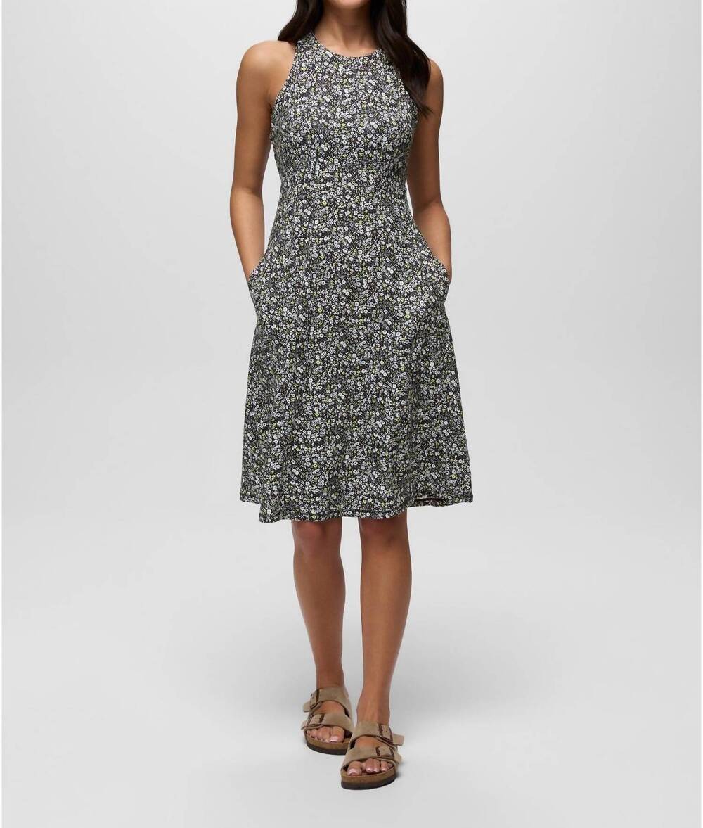 NEW PRANA jewel lake dress in black blossom